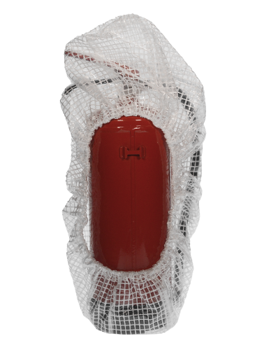 MBS-FIRE Gitternetzschutzhaube für 12kg Feuerlöscher Symbol ISO 7010